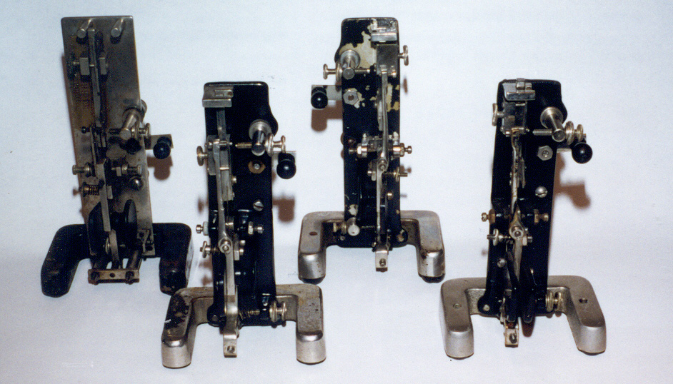 4 Vertical Vibroplex Keys